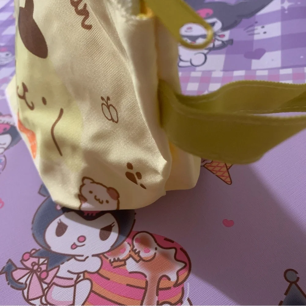 Pompompurin Yellow Lightweight Zip Bag with Wrist Strap
